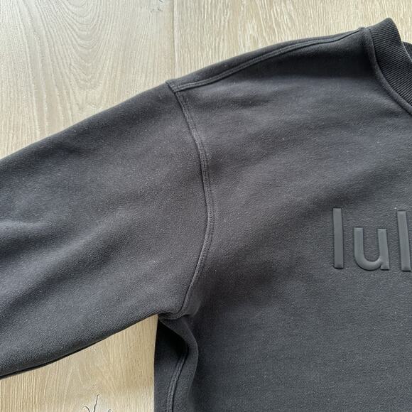 Lululemon Women Sweatshirt Perfectly Oversized Crew Fleece Logo - Picture 4 of 9